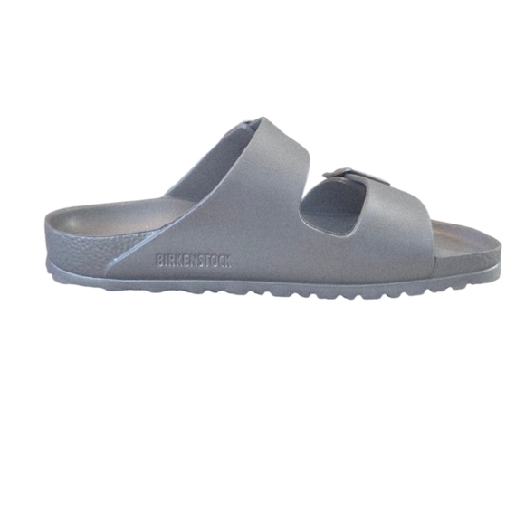 Birkenstock Metallic Silver Arizona Essentials EVA Shoes Size 8 NWOT - Picture 5 of 9